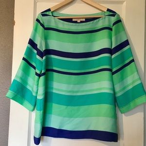 Springy Striped Boatneck Top
